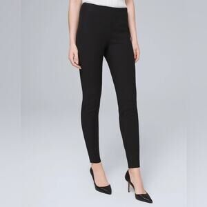 WHBM Black Comfort Stretch Flat-Front Skinny Pants Size 4 (Runs small) 🖤✨🖤